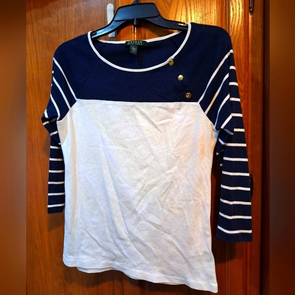 Lauren Ralph Lauren Tops - A Lauren Ralph Lauren ladies long sleeve t-shirt in a large.17" PTP, 24" length